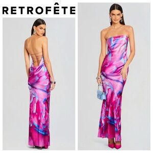 Retrofête Keaton Silk Dress